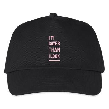 Je suis plus gay que j’en ai l’air – la fierté dit (rose/rose) - Casquette de baseball Enfant - noir - Devant