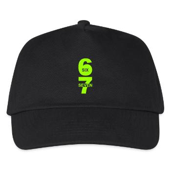 Six Seven - 67 - Typo - Meme - Basketball - 6-7 - Kids’ Baseball Cap - black - Front