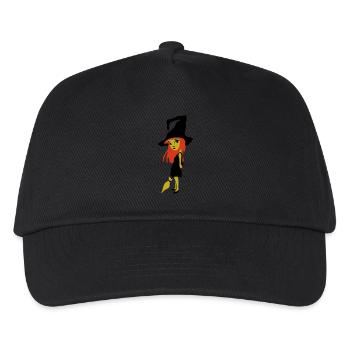 kleine Hexe - Kinder Basecap - Schwarz - Vorne