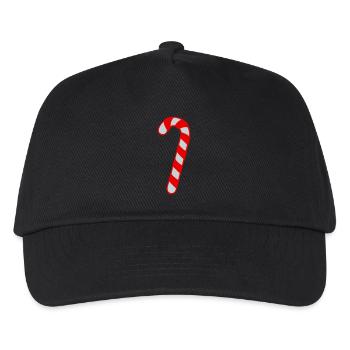 Candy Cane - Sucre - Noël - Casquette de baseball Enfant - noir - Devant