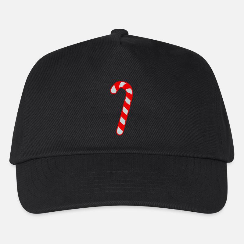 Candy Cane - Sucre - Noël - Casquette de baseball Enfant - noir