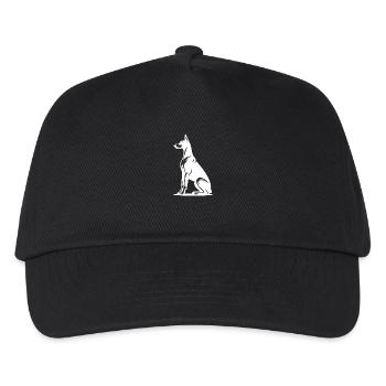 Noble Doberman Tattoo Dogs Silhouette - Kids’ Baseball Cap - black - Front