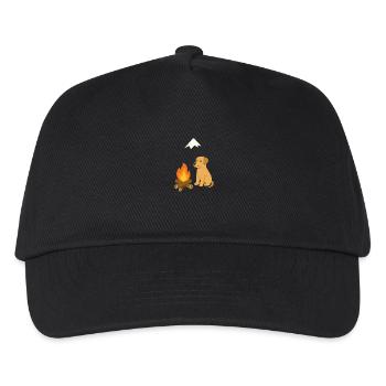 The magic of the campfire in the open air - Kids’ Baseball Cap - black - Front
