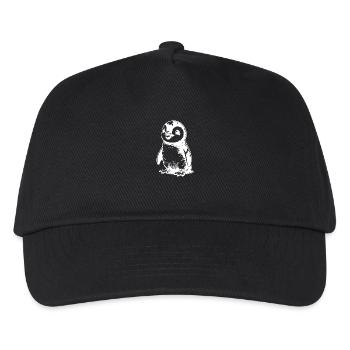 Cute little waddling baby kids penguin - Kids’ Baseball Cap - black - Front