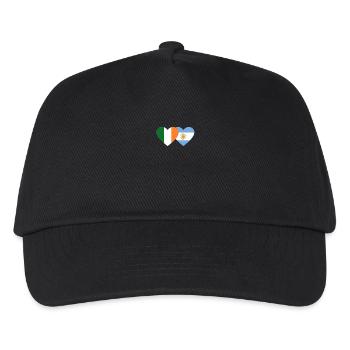 Irland Argentinien Flagge - Kinder Basecap - Schwarz - Vorne