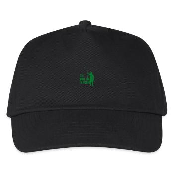 Angler Angelhaken Angelrute Sportfischer - Kinder Basecap - Schwarz - Vorne