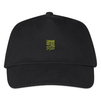 Gecko - Amphibie Tier - Kinder Basecap - Schwarz - Vorne