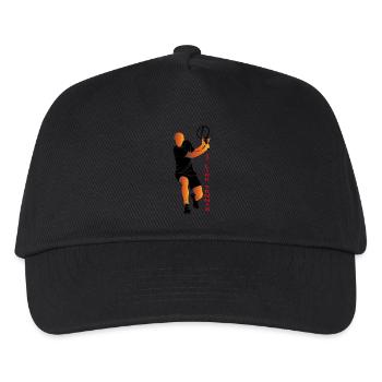 tennis5 - Kinder Basecap - Schwarz - Vorne