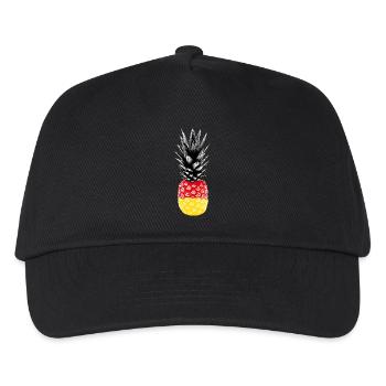 Allemagne, ananas, drapeau, coupe du monde, football - Casquette de baseball Enfant - noir - Devant