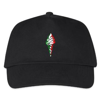 italienisches Eis - Kinder Basecap - Schwarz - Vorne