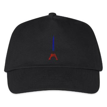 Eiffel Tower Paris Bleu Blanc Rouge Habs - Kids’ Baseball Cap - black - Front