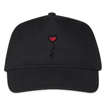 valentinsmail - Kinder Basecap - Schwarz - Vorne