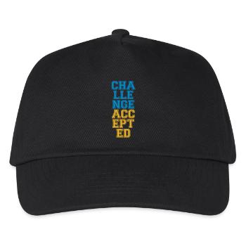 Cool Challenge Accepted Design - Casquette de baseball Enfant - noir - Devant