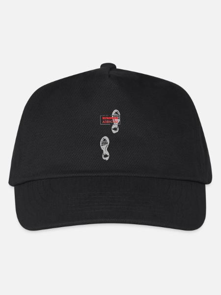 running addicted - Kinder Basecap - Schwarz