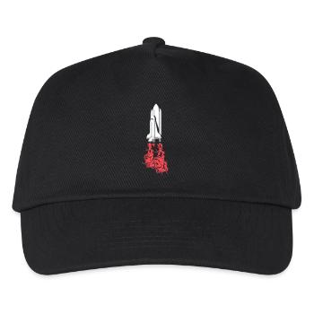 Rocket launch space symbol outer space icon logo - Kids’ Baseball Cap - black - Front