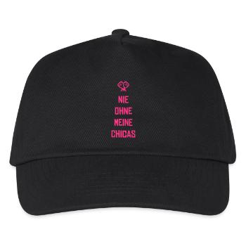 nie ohne chicas - Kinder Basecap - Schwarz - Vorne