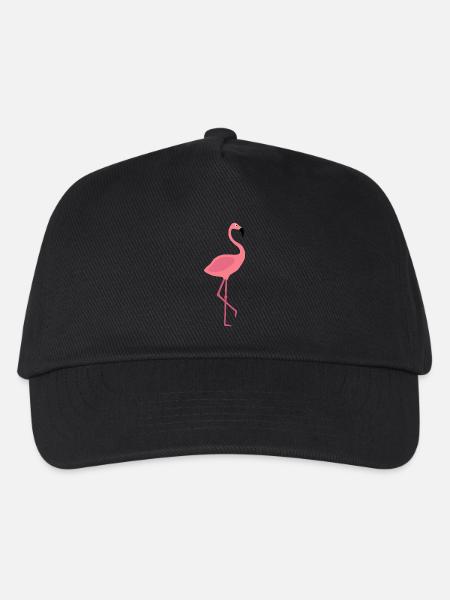 Flamingo - Kinder Basecap - Schwarz