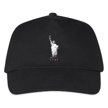 I Love NY New York Statue of Liberty USA Skyline NYC - Kids’ Baseball Cap - black - Front
