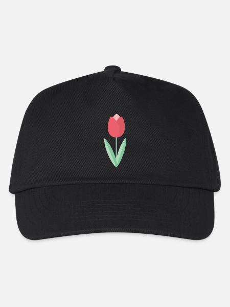 Tulpe - Kinder Basecap - Schwarz