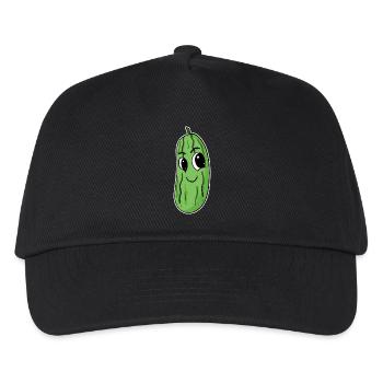 Motif de concombre - Casquette de baseball Enfant - noir - Devant