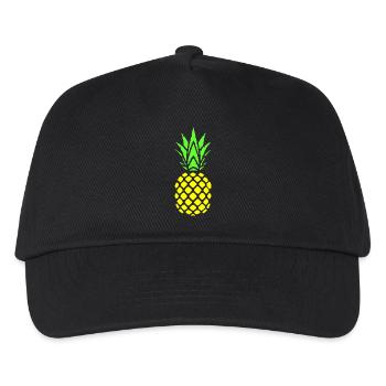 Ananas - Kinder Basecap - Schwarz - Vorne