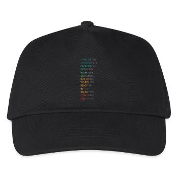 THINK POSITIVE - Kids’ Baseball Cap - black - Front