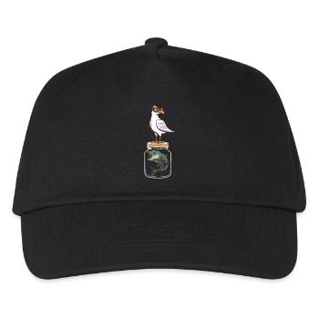 Seagull Seagulls Fish Fish Seagull Maritime - Kids’ Baseball Cap - black - Front
