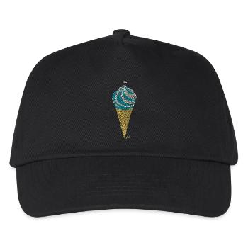 Laby Italienisches Eis - Kinder Basecap - Schwarz - Vorne
