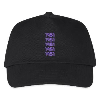 Year of birth 1951 - Kids’ Baseball Cap - black - Front