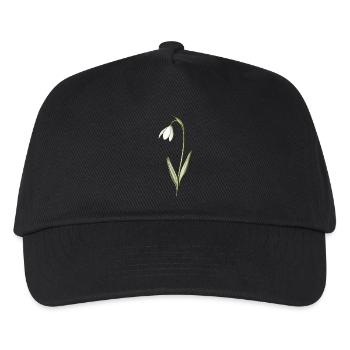 small snowdrops - Kids’ Baseball Cap - black - Front