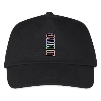 OWN IT – pastel inscription with a message - Kids’ Baseball Cap - black - Front