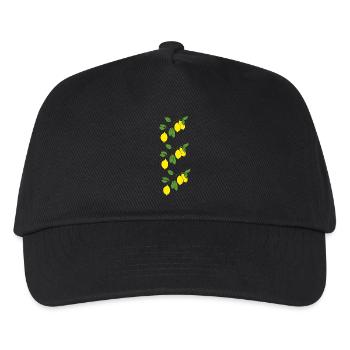zitronen zweige dreifach - Kinder Basecap - Schwarz - Vorne
