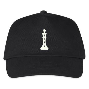 Pièce d’échecs roi - Casquette de baseball Enfant - noir - Devant