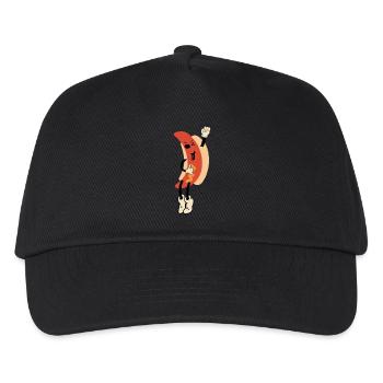 Hot-dog enfantin drôle - Casquette de baseball Enfant - noir - Devant