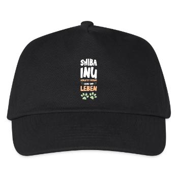 Shiba Inu Love and Life - Kids’ Baseball Cap - black - Front