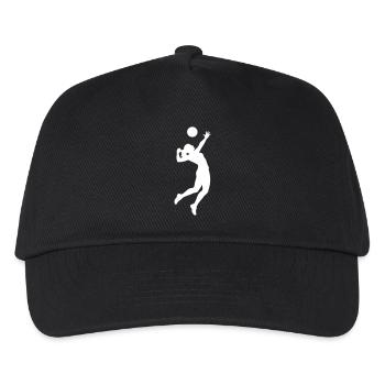 Volleyball player silhouette volleyball - Kids’ Baseball Cap - black - Front