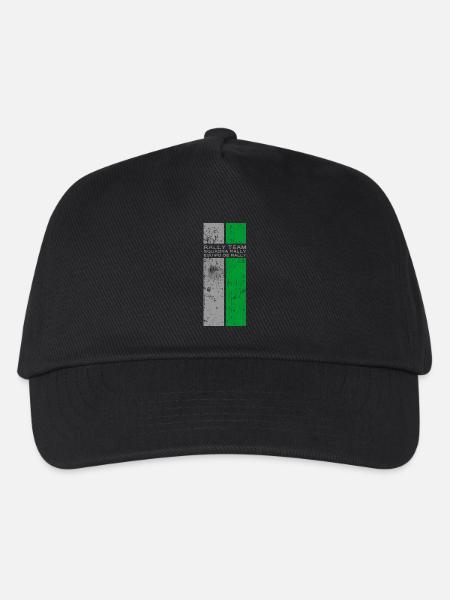 Rally Team Squadra Rally Classic Stripes Design - Kinder Basecap - Schwarz