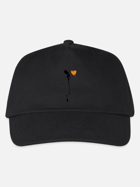 airbrushherz_2f - Kinder Basecap - Schwarz