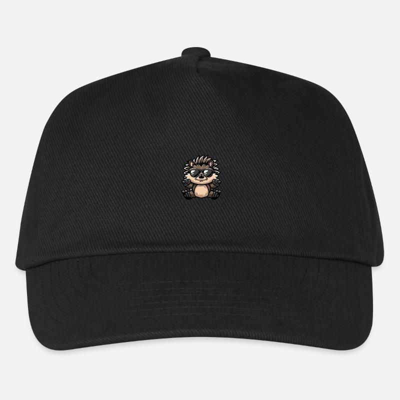 hérisson animal cool - Casquette de baseball Enfant - noir