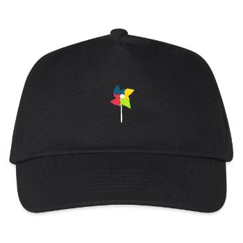 Éoliennes - Casquette de baseball Enfant - noir - Devant