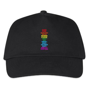 LGBT LGBTQ Gay Pride Feminism Equality - Kinder Basecap - Schwarz - Vorne