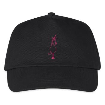 Crazy Unicorn - Kinder Basecap - Schwarz - Vorne