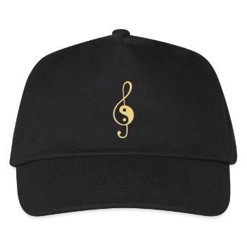 meditieren mit musik - Kinder Basecap - Schwarz - Vorne