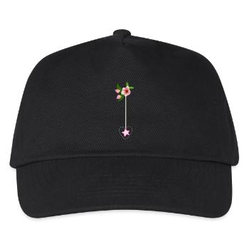 Composition florale - Casquette de baseball Enfant - noir - Devant