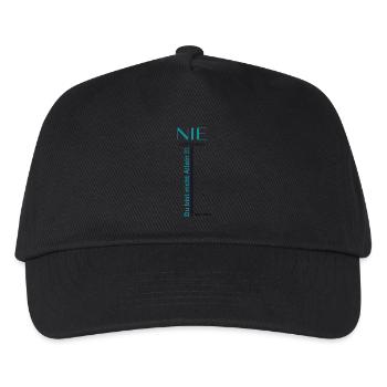 T-shirt Designe - Kinder Basecap - Schwarz - Vorne
