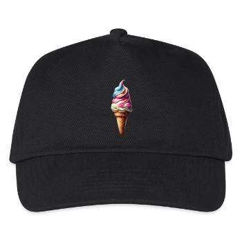 Leckere bunte Eiswaffel - Kinder Basecap - Schwarz - Vorne