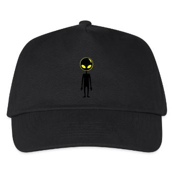 Alien Außerirdischer - Kinder Basecap - Schwarz - Vorne