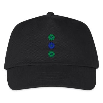 Buttons - Kids’ Baseball Cap - black - Front