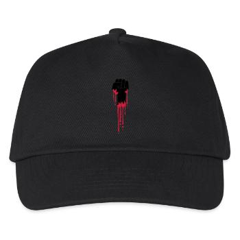 blood fist revolution drops stamp graffiti far - Kids’ Baseball Cap - black - Front