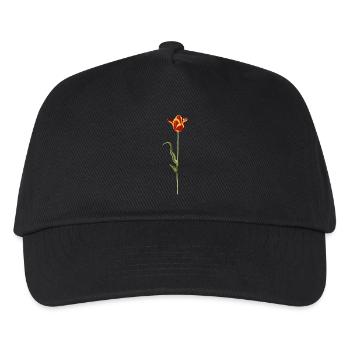Tulipe du soir avec dégradé de couleurs chaudes - Casquette de baseball Enfant - noir - Devant